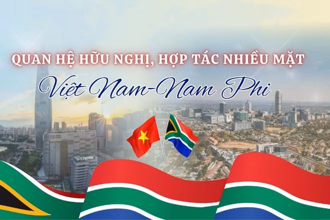 [Infographic] Quan hệ hữu nghị, hợp tác nhiều mặt Việt Nam-Nam Phi