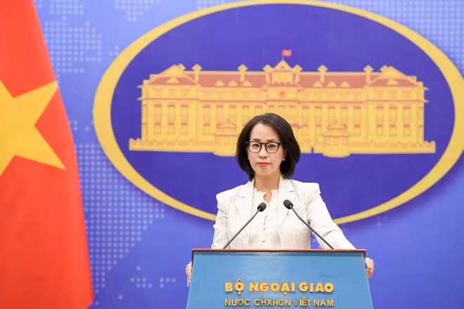 Người phát ngôn Bộ Ngoại giao Việt Nam, bà Phạm Thu Hằng. (Ảnh: Bộ Ngoại giao)