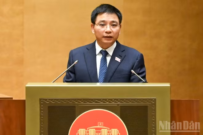 Bộ trưởng Tài chính Nguyễn Văn Thắng. (Ảnh: DUY LINH)