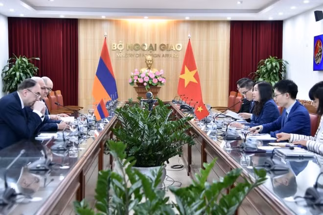 Tham vấn chính trị Việt Nam-Armenia. (Ảnh: Báo Thế giới và Việt Nam)
