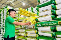 Bộ sản phẩm chủ lực cho chiến lược “Xanh hóa từ nhà máy đến ruộng vườn ” của Công ty cổ phần Phân bón Bình Điền: Đầu Trâu Bio-Canxi, Đầu Trâu Bio Lúa 1 và Đầu Trâu Bio Lúa 2.