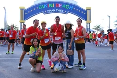 Các vận động viên tham gia giải chạy.