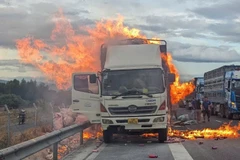 Hiện trường vụ cháy.