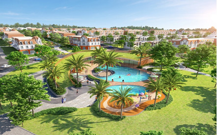 Phân khu Ocean Residence với các sản phẩm nhà phố biển, tích hợp mô hình semi - compound trong lòng siêu đô thị biển.