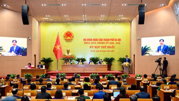 Sáng 28/3, khai mạc kỳ họp thứ nhất của Hội đồng nhân dân thành phố Hà Nội khóa XVII nhiệm kỳ 2026-2031