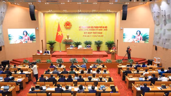Hà Nội khai mạc kỳ họp thứ 5 Hội đồng nhân dân thành phố khóa XVII.