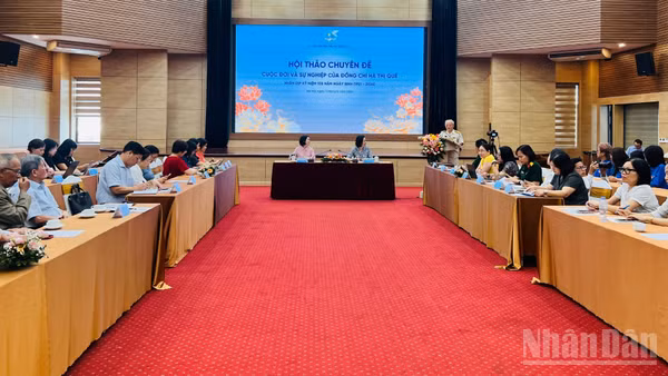 Quang cảnh buổi hội thảo. 