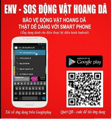 Khuyến khích cộng đồng thông báo vi phạm về động vật hoang dã bằng smartphone 