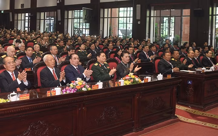Các đại biểu dự lễ kỷ niệm. Ảnh: Trọng Hải