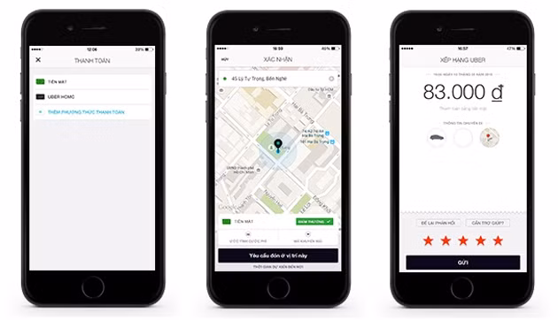 Uber thử nghiệm thanh toán bằng tiền mặt tại hai TP Hồ Chí Minh và Hà Nội.