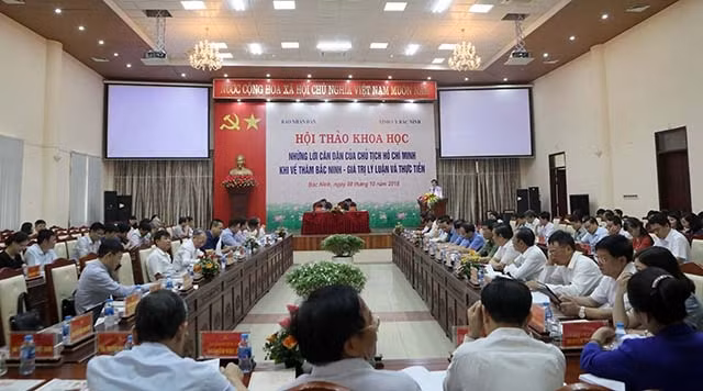 Toàn cảnh buổi hội thảo.