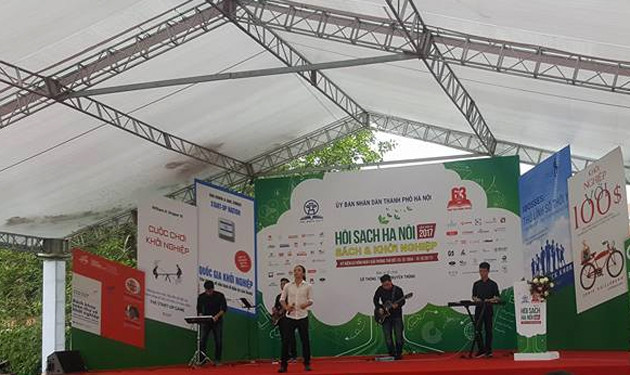 Lễ khai mạc Hội sách Hà Nội. Ảnh: MAI HOA