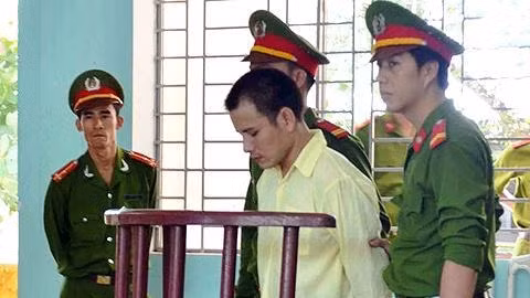 Bị cáo Hoàng Trọng Huy tại Tòa.