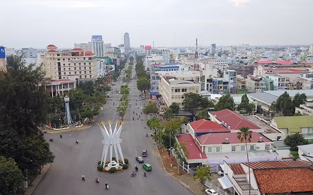 Đại lộ Hòa Bình, trung tâm TP Cần Thơ.