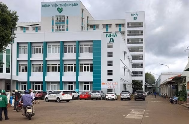 Bệnh viện đa khoa Thiện Hạnh, nơi xảy ra sự việc.