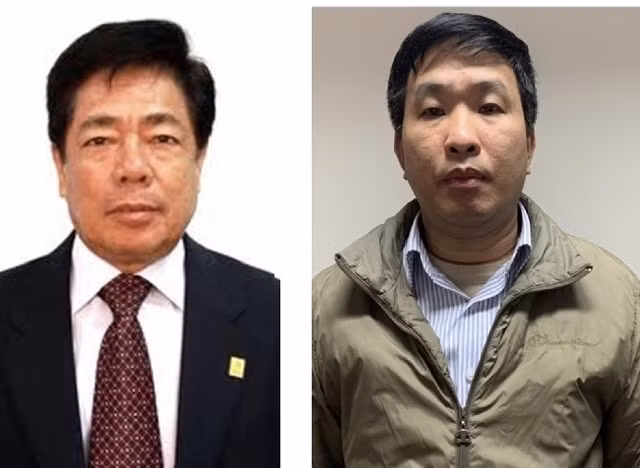 Hai bị can Trương Văn Tuyến và Phạm Thanh Sơn.