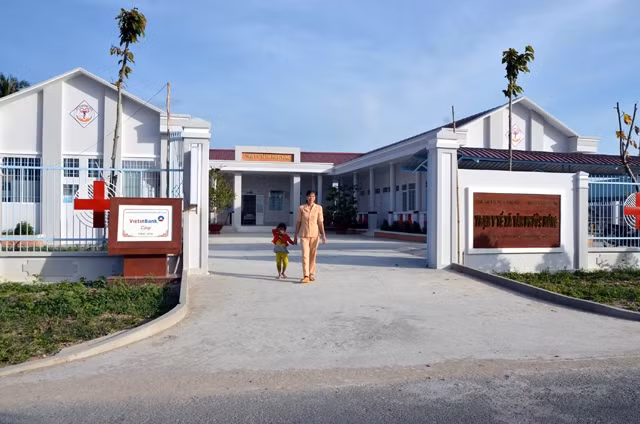 Trạm y tế xã Tân Phước Hưng (huyện Phụng Hiệp, Hậu Giang) được xây dựng khang trang.