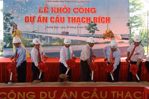 Quảng Ngãi xây dựng cầu Thạch Bích bắc qua sông Trà Khúc
