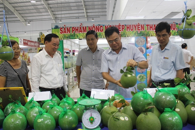Các sản phẩm OCOP được giới thiệu tại hội chợ.