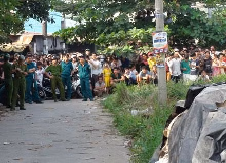 Hiện trường phát hiện vụ trọng án.