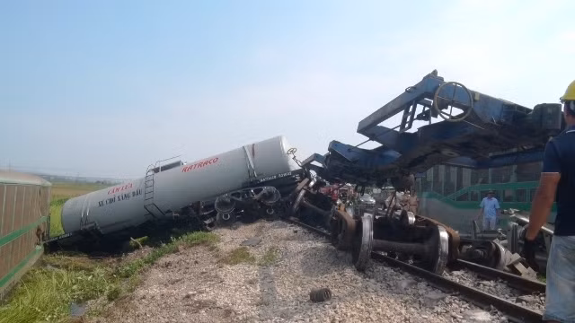 Hiện trường vụ tai nạn.