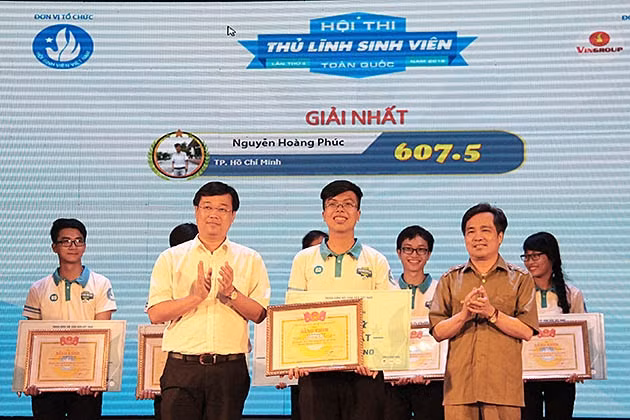 Nguyễn Hoàng Phúc, người chiến thắng trong cuộc thi.
