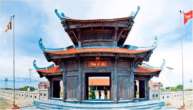 Chùa Song Tử Tây. Ảnh Lê Thao - Bá Ngọc.