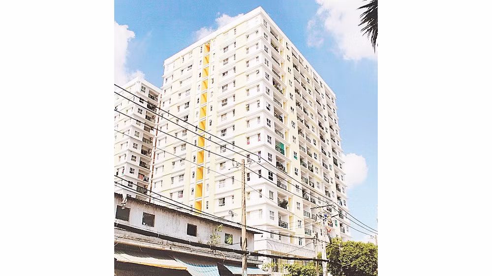 Chung cư Khang Gia Tân Hương (quận Tân Phú) nơi diễn ra tranh chấp gay gắt quỹ bảo trì chung cư giữa cư dân và chủ đầu tư dự án.