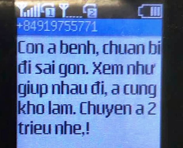 Tin nhắn của thẩm phán Toàn vòi tiền đương sự.