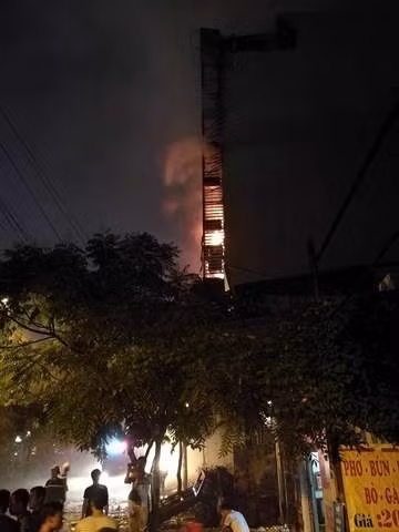 Hiện trường vụ cháy.