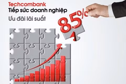 Techcombank cho vay lãi suất ưu đãi 8,5%/năm