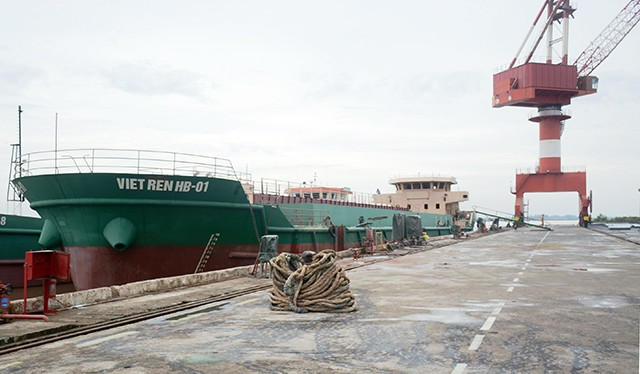Công ty Đóng tàu Thịnh Long (thuộc Tổng công ty Công nghiệp tàu thủy - SBIC) đóng mới tàu hút bùn công suất lớn.