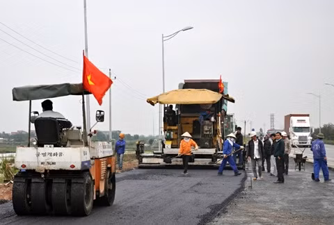 Nhà thầu Tổng công ty Xây dựng Thăng Long khẩn trương hoàn thiện gói thầu PK 1A (dự án đường cao tốc Hà Nội - Thái Nguyên).