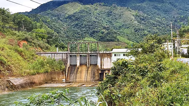 Một phần công trình thủy điện Sông Miện 5.