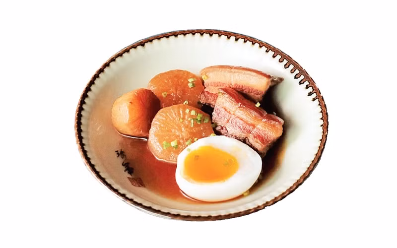 Món thịt kho do tác giả thực hiện.