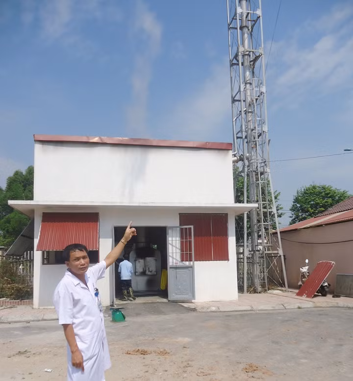 Lò đốt rác thải y tế tại Bệnh viện Đa khoa Bắc Ninh (TP Bắc Ninh, Bắc Ninh).