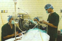 Ứng dụng kỹ thuật rửa bụi phổi silic cho công nhân mỏ