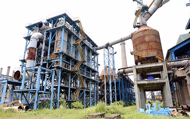 Dây chuyền của dự án TISCO giai đoạn II đang trong tình trạng hoen gỉ, xuống cấp.