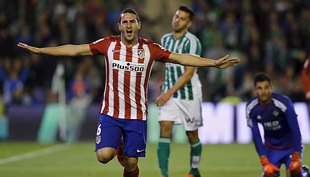 Koke ăn mừng bàn thắng vào lưới Real Betis. (ảnh: Reuters)