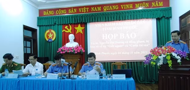 Đại diện Viện KSND tỉnh Bình Phước công bố thông tin vụ trọng án 