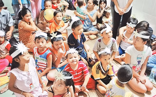 Lớp học Bé khỏe, Bé ngoan tại Bệnh viện Nhi Ðồng.