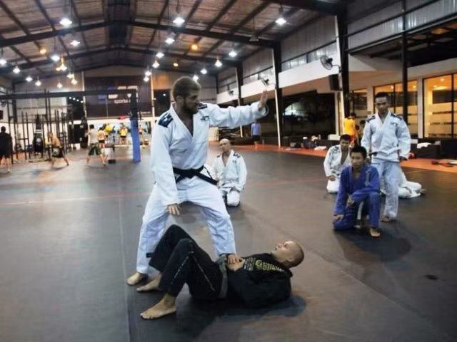 Một phòng tập của Trung tâm võ thuật Saigon Sport Club.