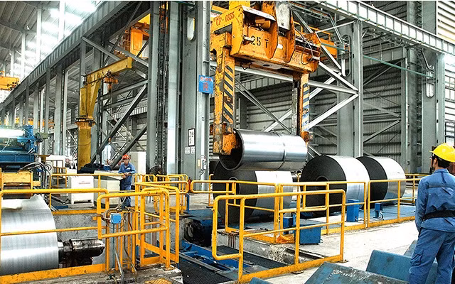 Sản xuất thép cuộn tại doanh nghiệp trong nước ở tỉnh Bà Rịa - Vũng Tàu. Ảnh: CAO THĂNG