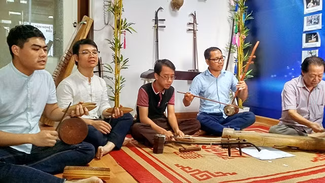 Buổi trải nghiệm hát xẩm để lại nhiều ấn tượng thú vị.