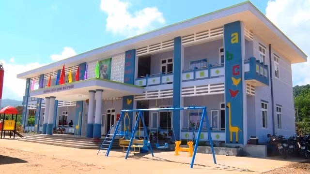 Công trình Nhà cộng đồng phòng tránh thiên tai - Trường mầm non Hải Phúc.