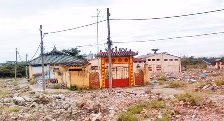Hiện trạng đình An Khánh sau khi giải tỏa khu dân cư.