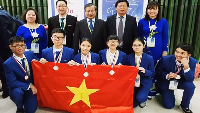 Việt Nam giành sáu huy chương kỳ thi Olympic các môn Khoa học trẻ quốc tế 2017