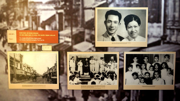 Trưng bày về Chủ tịch Hồ Chí Minh tại 48 Hàng Ngang.