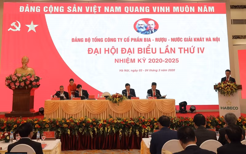 Habeco tổ chức đại hội điểm đảng bộ cơ sở