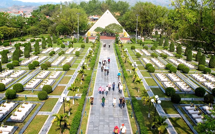 Nghĩa trang A1 nơi Anh hùng Tô Vĩnh Diện yên nghỉ.